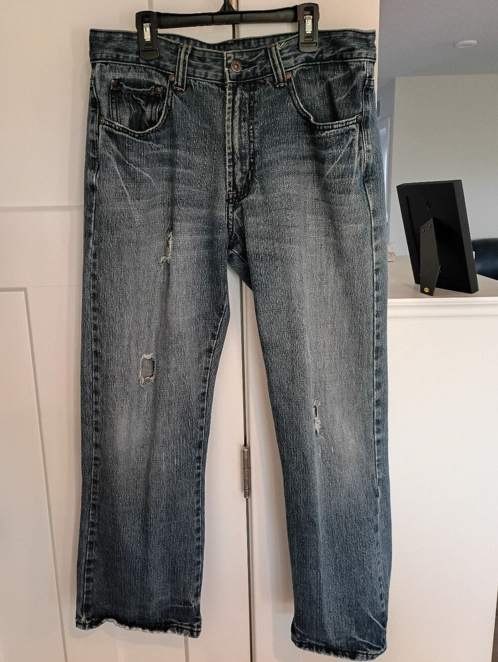 Flypaper Distressed Light Blue Straight Jeans